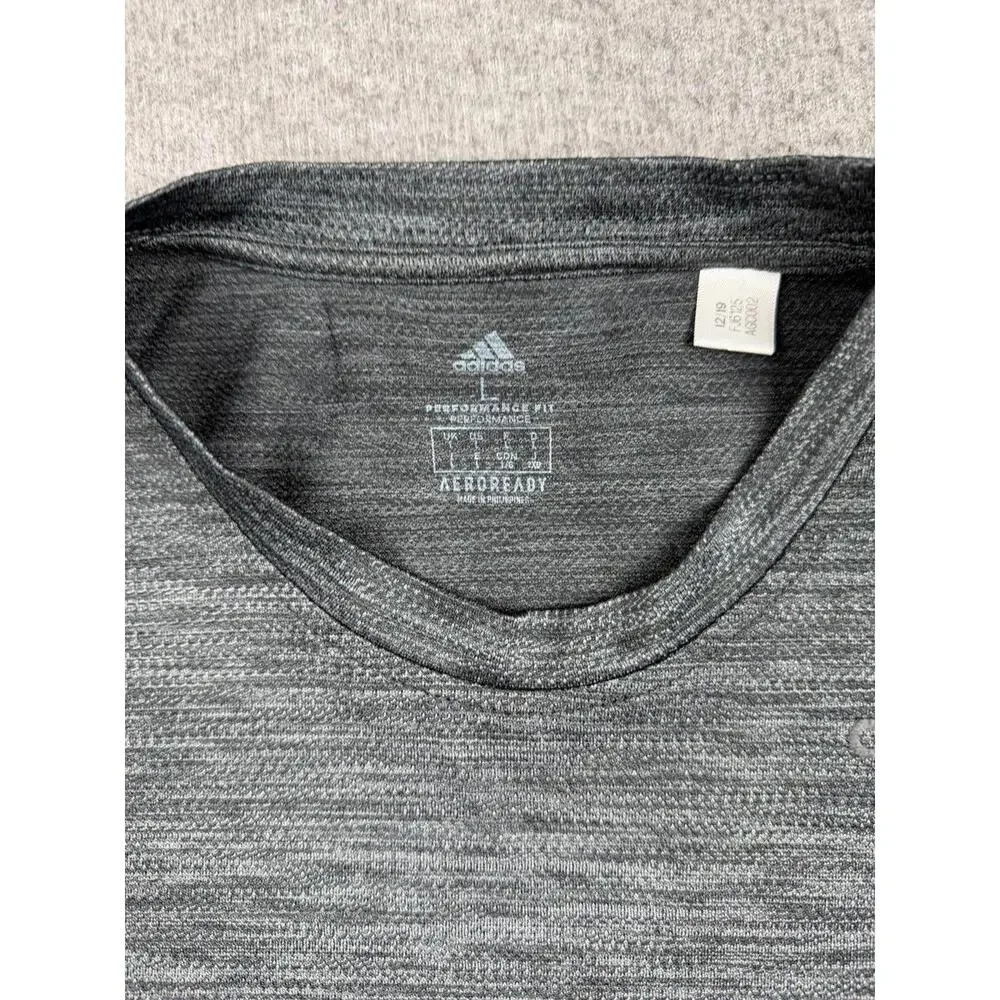 Adidas Men's Gray Performance Short‎ Sleeve T-Shirt Size Large